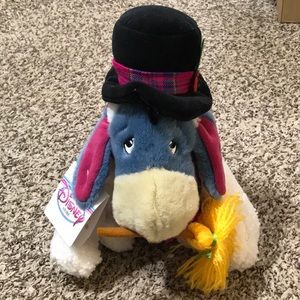 Vintage Disney Store Snowman Eeyore 10” NWT